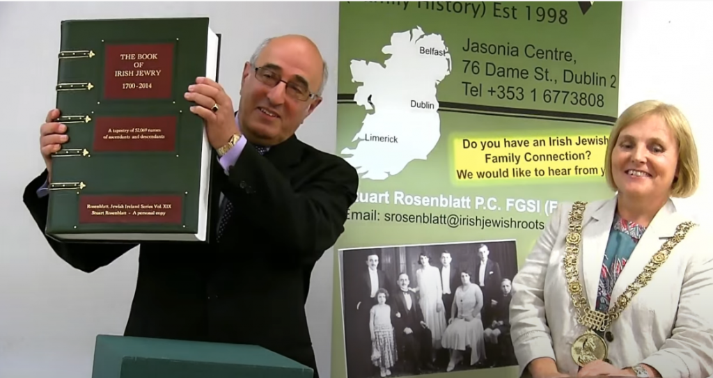 Twenty-two volumes accumulated of Jewish history in Ireland